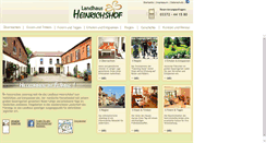 Desktop Screenshot of landhaus-heinrichshof.de