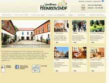 Tablet Screenshot of landhaus-heinrichshof.de
